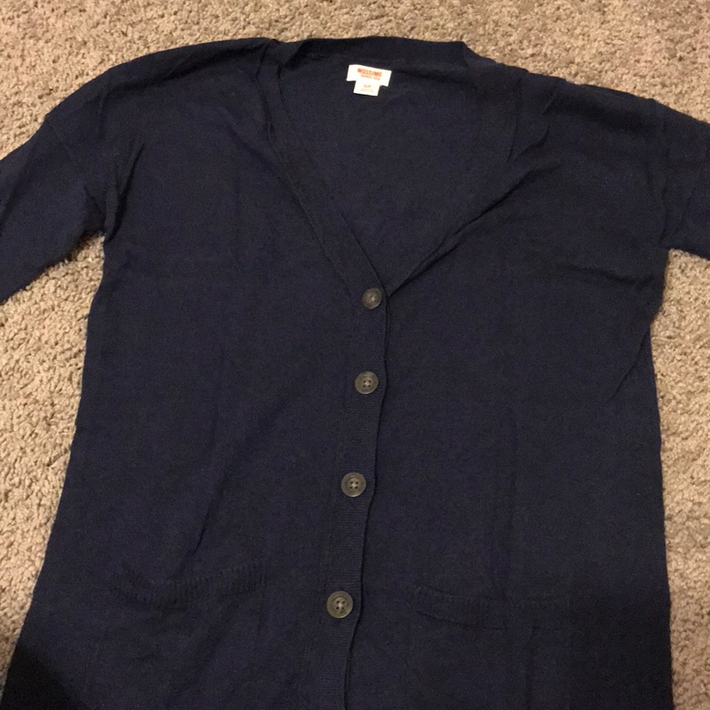 Navy blue cardigan